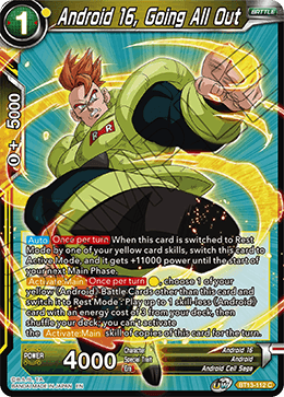 DBS Supreme Rivalry BT13-112 Android 16, Going All Out Foil