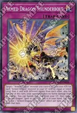 Yu-Gi-Oh! 2022 Tin of the Pharaoh's Gods Mega Pack MP22-EN038 Armed Dragon Thunderbolt