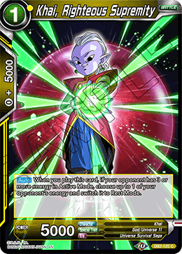 DBS Draft Box 5: Divine Multiverse DB2-125 Khai, Righteous Supremity Foil