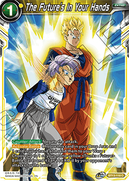 DBS Supreme Rivalry BT13-118 The Future's in Your Hands Foil