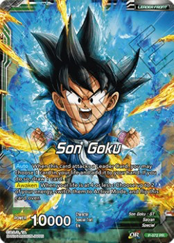 DBS Promotion Card P-072 Son Goku (Leader) Foil