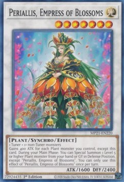 Yu-Gi-Oh! 2021 Tin of Ancient Battles Mega Pack MP21-EN220 Periallis, Empress of Blossoms