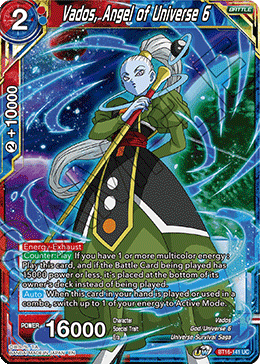 DBS Realm of the Gods BT16-141 Vados, Angel of Universe 6 Foil