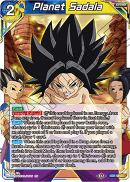 DBS Expert Deck: Universe 6 Assailants XD1-09 Planet Sadala