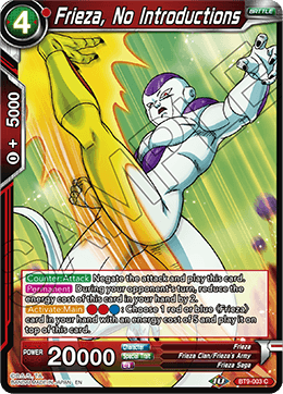 DBS Universal Onslaught BT9-003 Frieza, No Introductions