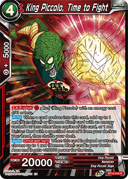 DBS Vicious Rejuvenation BT12-018 King Piccolo, Time to Fight Foil