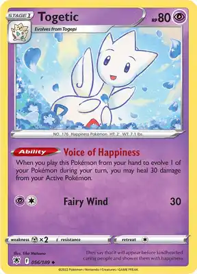 SWSH Astral Radiance 056/189 Togetic