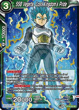 DBS Realm of the Gods BT16-052 SSB Vegeta, Lost Kingdom's Pride SR