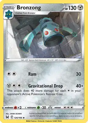 SWSH Lost Origin 126/196 Bronzong Reverse Holo