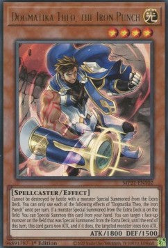 Yu-Gi-Oh! 2021 Tin of Ancient Battles Mega Pack MP21-EN102 Dogmatika Theo, the Iron Punch Ultra Rare