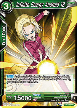 DBS The Tournament of Power TB1-055 Infinite Energy Android 18