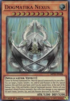 Yu-Gi-Oh! 2021 Tin of Ancient Battles Mega Pack MP21-EN106 Dogmatika Nexus Ultra Rare