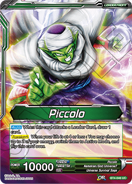 DBS Colossal Warfare BT4-046 Piccolo / Piccolo, Kami's Successor (Leader)