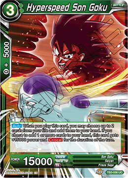 DBS Clash of Fates TB3-036 Hyperspeed Son Goku Foil