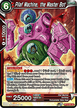 DBS Rise of the Unison Warrior BT10-025 Pilaf Machine, the Master Bot Foil