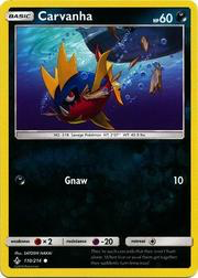 SM Unbroken Bonds 110/214 Carvanha Reverse Holo