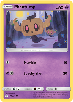 SM Cosmic Eclipse 093/236 Phantump Reverse Holo