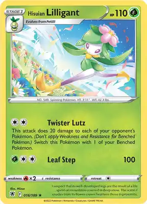 SWSH Astral Radiance 016/189 Hisuian Lilligant Reverse Holo