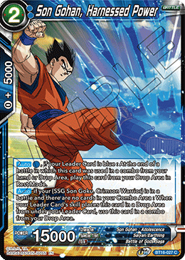 DBS Realm of the Gods BT16-027 Son Gohan, Harnessed Power Foil