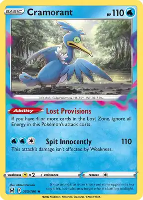 SWSH Lost Origin 050/196 Cramorant Reverse Holo