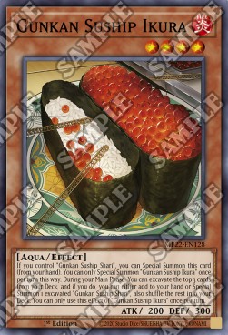 Yu-Gi-Oh! 2022 Tin of the Pharaoh's Gods Mega Pack MP22-EN128 Gunkan Suship Ikura