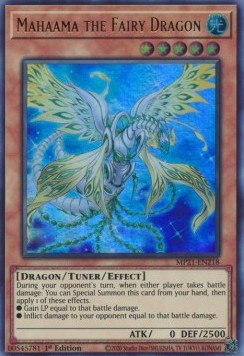 Yu-Gi-Oh! 2021 Tin of Ancient Battles Mega Pack MP21-EN218 Mahaama the Fairy Dragon Ultra Rare