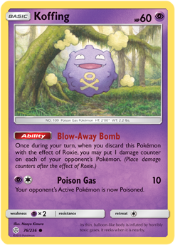 SM Cosmic Eclipse 076/236 Koffing