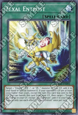 Yu-Gi-Oh! 2022 Tin of the Pharaoh's Gods Mega Pack MP22-EN092 Zexal Entrust