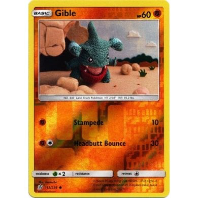 SM Unified Minds 112/236 Gible Reverse Holo
