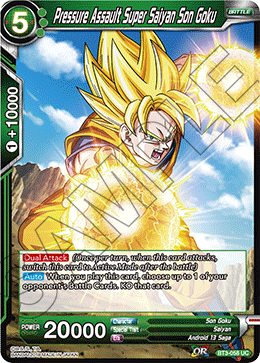 DBS Cross Worlds BT3-058 Pressure Assault Super Saiyan Son Goku