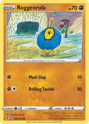 SWSH Evolving Skies 086/203 Roggenrola