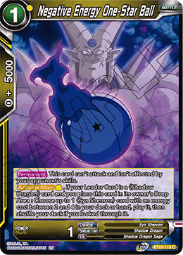 DBS Rise of the Unison Warrior BT10-119 Negative Energy One-Star Ball
