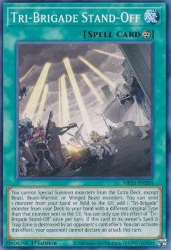 Yu-Gi-Oh! 2021 Tin of Ancient Battles Mega Pack MP21-EN201 Tri-Brigade Stand-Off