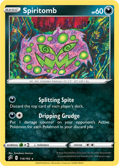 SWSH Rebel Clash 116/192 Spiritomb