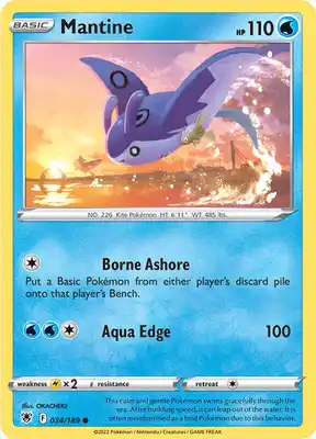 SWSH Astral Radiance 034/189 Mantine Reverse Holo