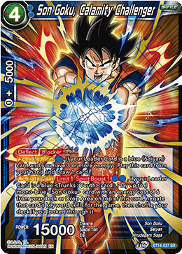 DBS Cross Spirits BT14-037 Son Goku, Calamity Challenger SR