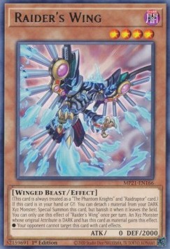 Yu-Gi-Oh! 2021 Tin of Ancient Battles Mega Pack MP21-EN166 Raider's Wing Rare