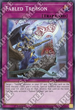 Yu-Gi-Oh! 2022 Tin of the Pharaoh's Gods Mega Pack MP22-EN041 Fabled Treason