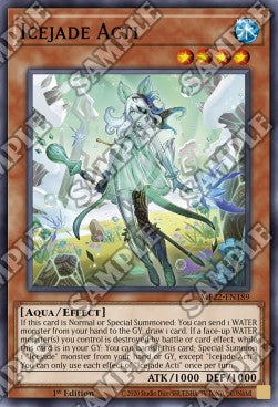 Yu-Gi-Oh! 2022 Tin of the Pharaoh's Gods Mega Pack MP22-EN189 Icejade Acti