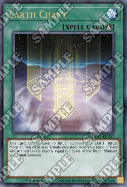 Yu-Gi-Oh! 2022 Tin of the Pharaoh's Gods Mega Pack MP22-EN251 Earth Chant Ultra Rare