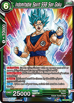 DBS Cross Worlds BT3-059 Indomitable Spirit SSB Son Goku Foil