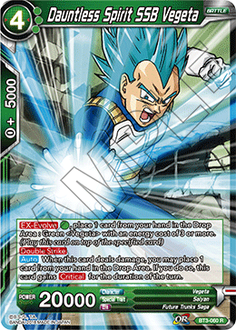 DBS Cross Worlds BT3-060 Dauntless Spirit SSB Vegeta Foil