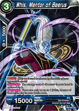 DBS The Tournament of Power TB1-031 Whis, Mentor of Beerus Foil