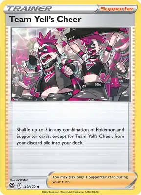 SWSH Brilliant Stars 149/172 Team Yell's Cheer Reverse Holo