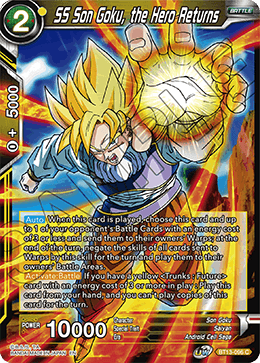 DBS Supreme Rivalry BT13-096 SS Son Goku, the Hero Returns Foil