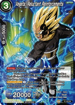 DBS Promotion Card P-123 Vegeta, Reluctant Reinforcements