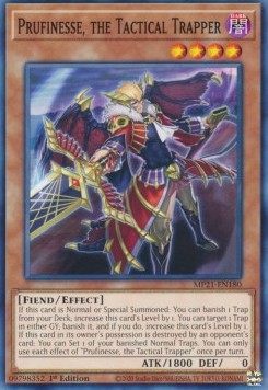 Yu-Gi-Oh! 2021 Tin of Ancient Battles Mega Pack MP21-EN180 Prufinesse, the Tactical Trapper