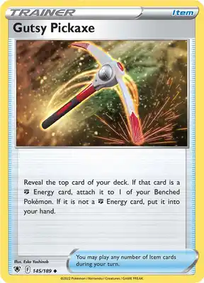 SWSH Astral Radiance 145/189 Gutsy Pickaxe Reverse Holo