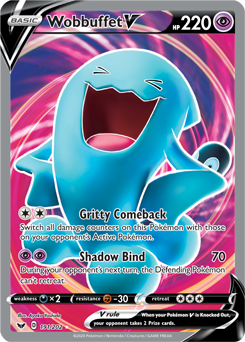 SWSH Sword and Shield 191/202 Wobbuffet V Full Art