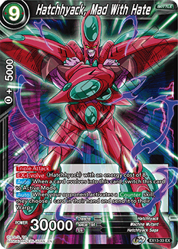DBS Expansion Set 13: Special Anniversary Box 2020 EX13-33 Hatchhyack, Mad With Hate Foil